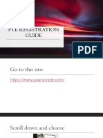 PTE REGISTRATION GUIDE