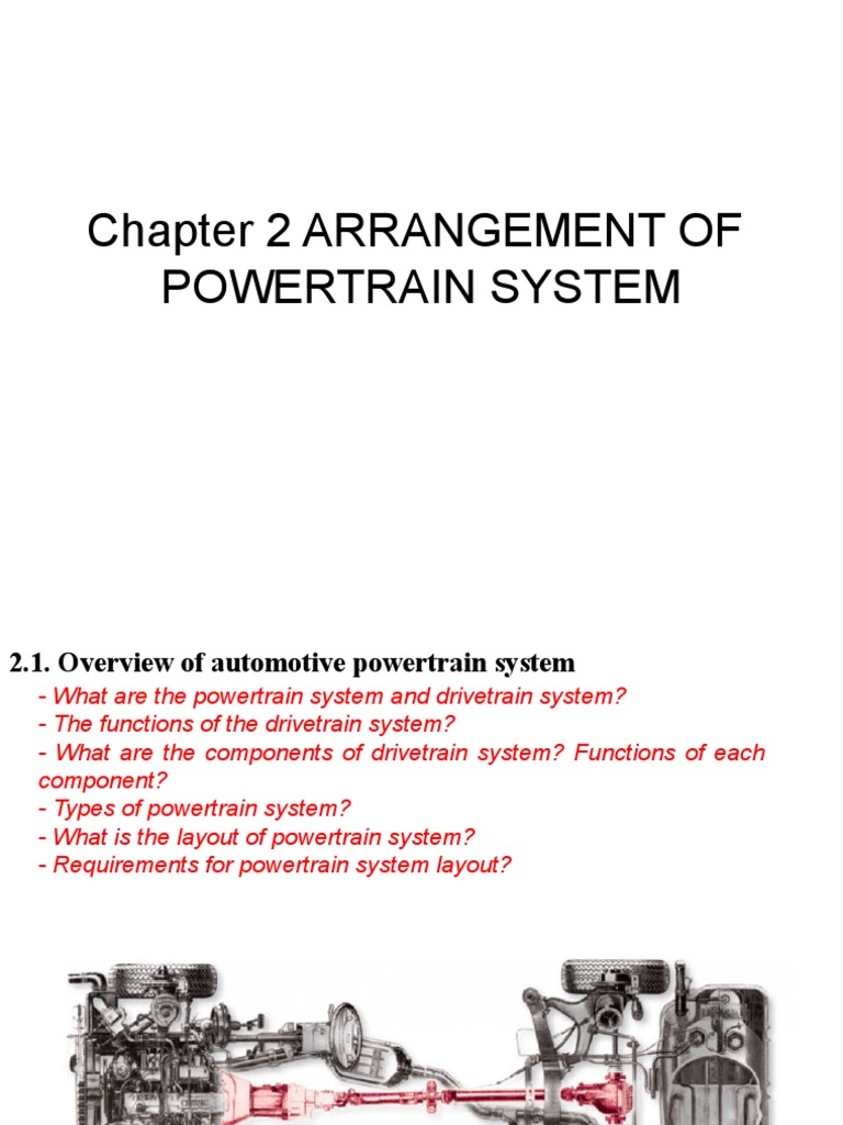 Chapter 2 Arrangement of Powertrain System PDF Hybrid Vehicle