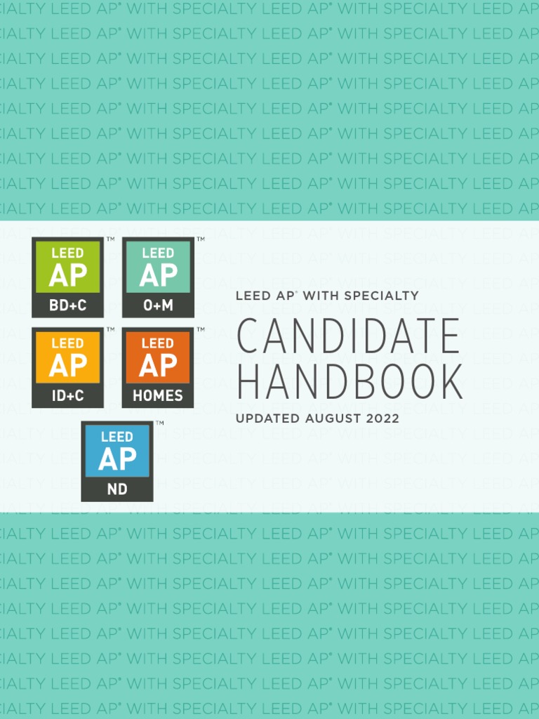 LEED AP Handbook 2022 | PDF | Test (Assessment) | Identity Document