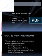 PHP Regexp Form Validation