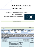 Planificación Ciencias Naturales 8VO. SEMANA 1Q 1P