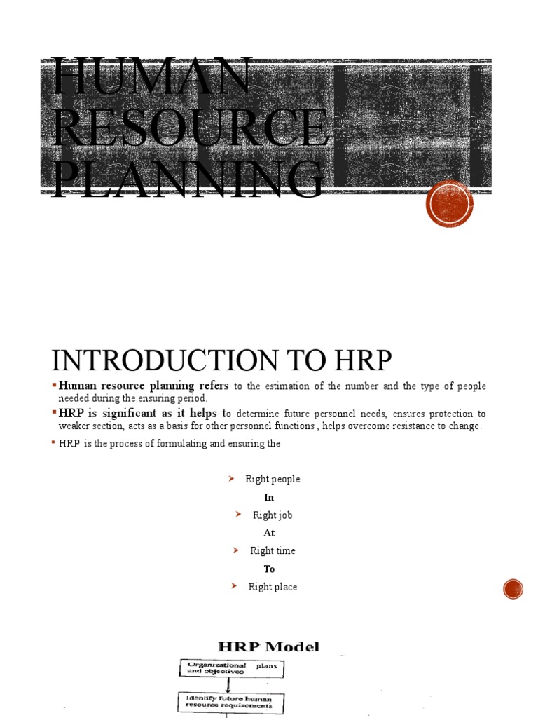 Human Resource Planning | PDF