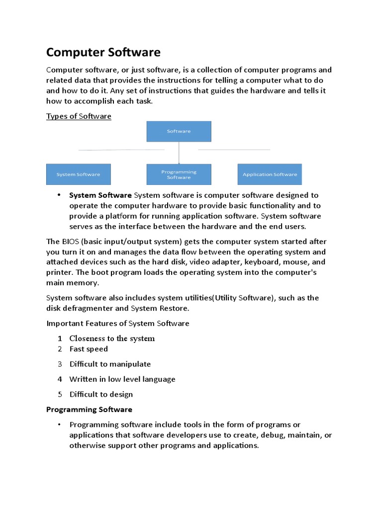 Computer System Software | PDF | Assembly Language | Software