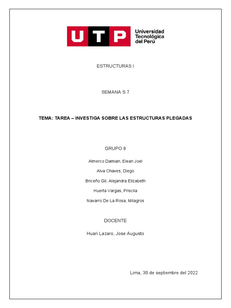 Estructuras Plegadas: Función y Diseño | PDF