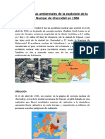 Consecuencias Ambientales de La Explosión de La Planta Nuclear de Chernóbil en 1986