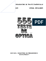 555 teste de optica - E. Toader, V. Spulber (1989)