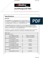 Fleetguard Filter Specifications 018-024