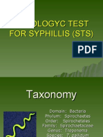 10 - Serologycal Test For Syphillis (STS)