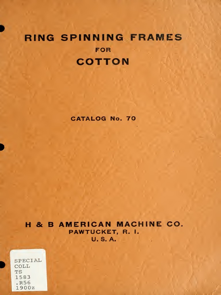 Ring Spinning Fram 00 H Bam PDF Spinning (Textiles) Gear