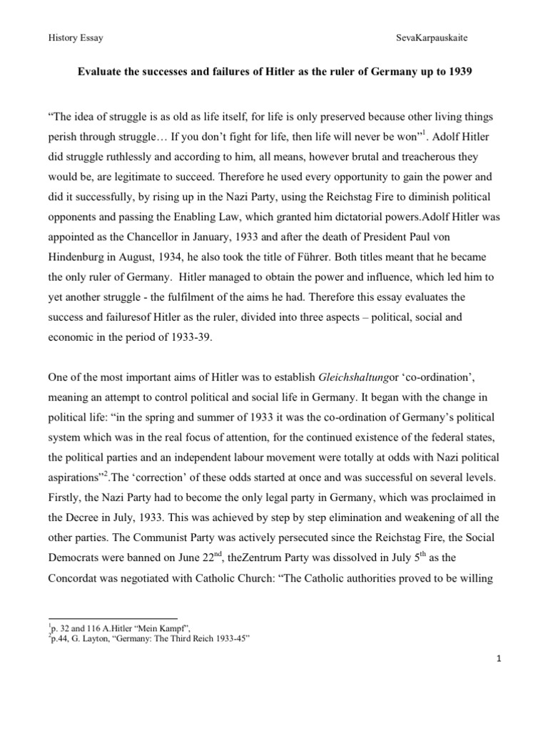 Short summary of hitler's life pdf picture