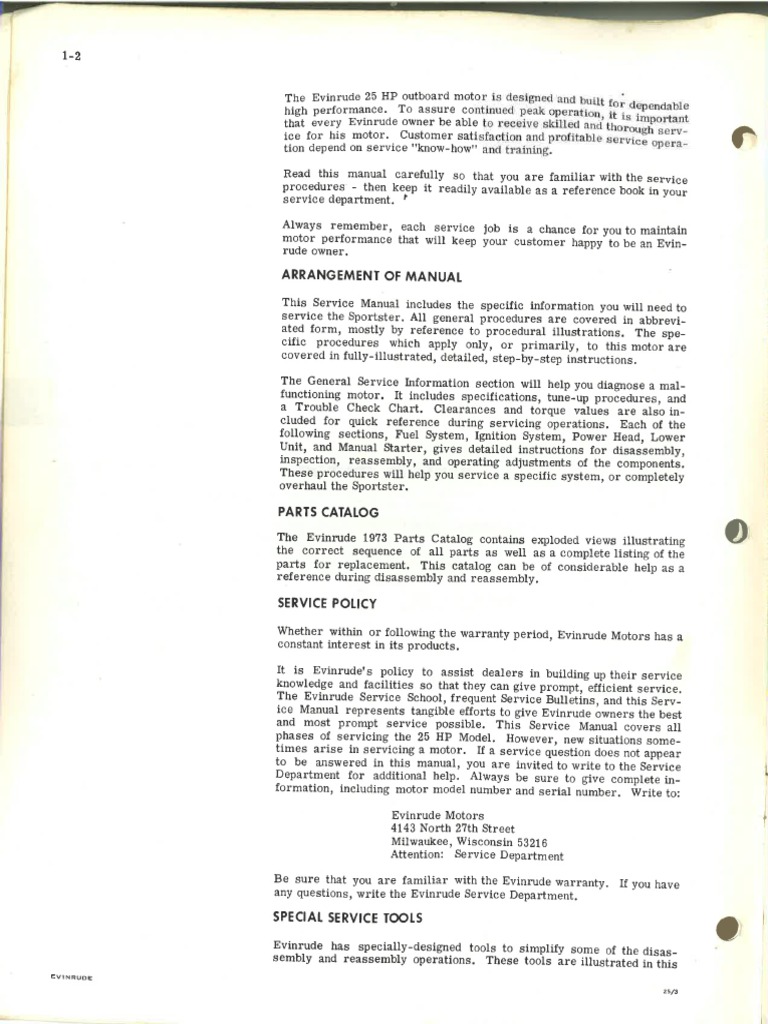 Evinrude Outboard Motors visual data 6