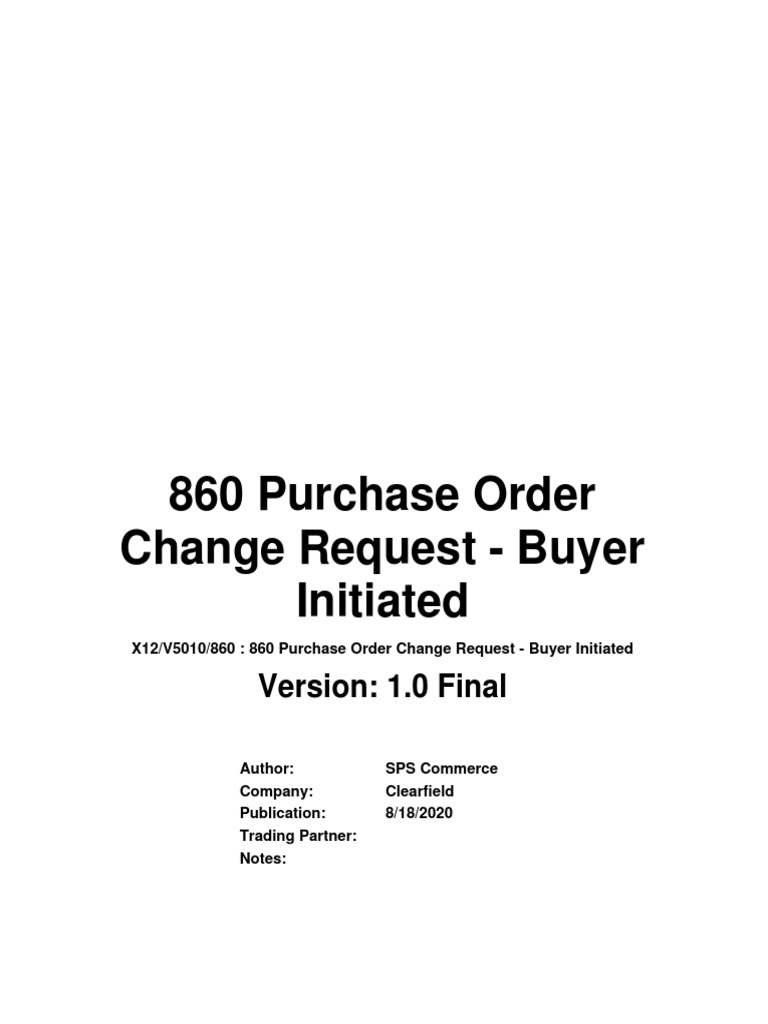 Clearfield inc 860 purchase order change v5010 pdf
