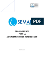 Administración de activos fijos SEMAPA