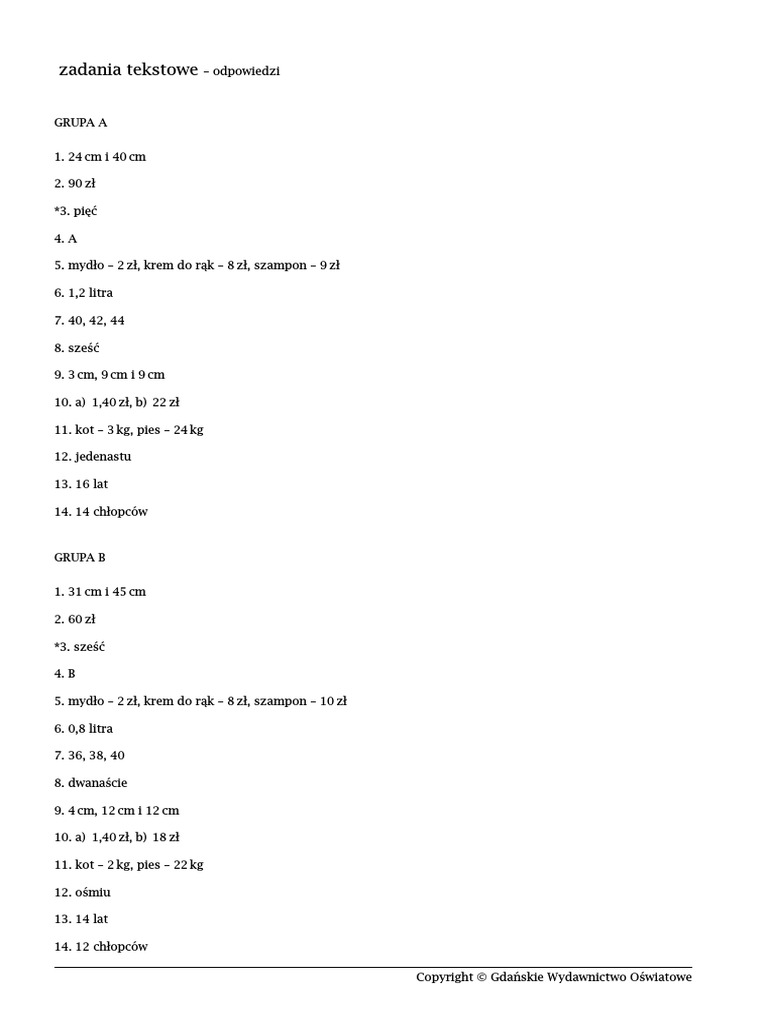 Wyrażenia Algebraiczne Kl 6 Kl. 6. Wyrazenia Algebraiczne I Rownania Zadaniatekstowe Odpowiedzi | PDF