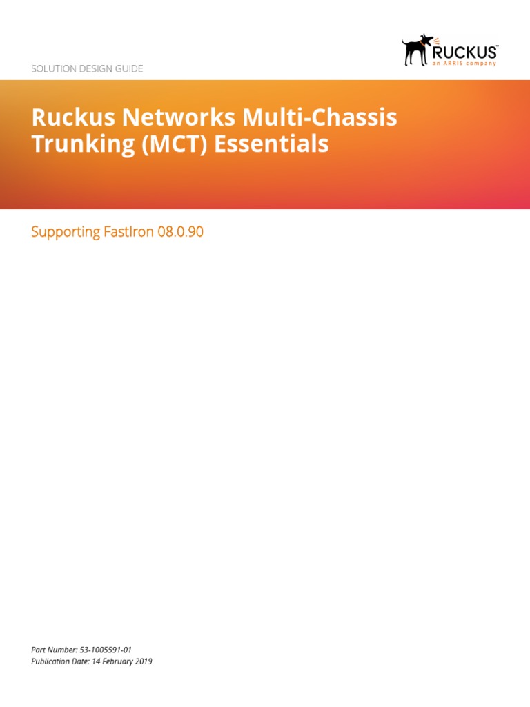 Ruckus Multi Chassis Trunking PDF Network Switch Computer Network