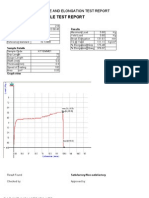 Tensile and Elongation Test Report