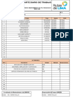 Parte Diario - RUTAS - PUENTE PEDAGOGICO KM 07+490 PS - 28-08-2022