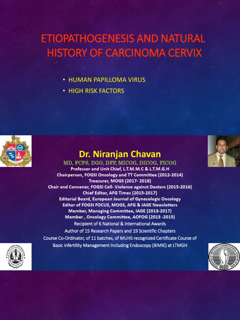 Etiopathogenesis and Natural History of Carcinoma Cervix: Human ...