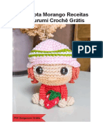 Crochê Grátis Receita Amigurumi Garota Morango