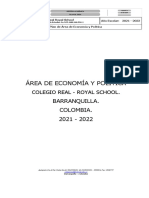 Plan de Área de Economía y Política Colegio Real 2021-2022