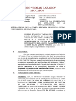 Solicito La Eliminación o Anulación de La Anotación Fiscal - Zosimo Evaristo Vargas de La Cruz - Modelo