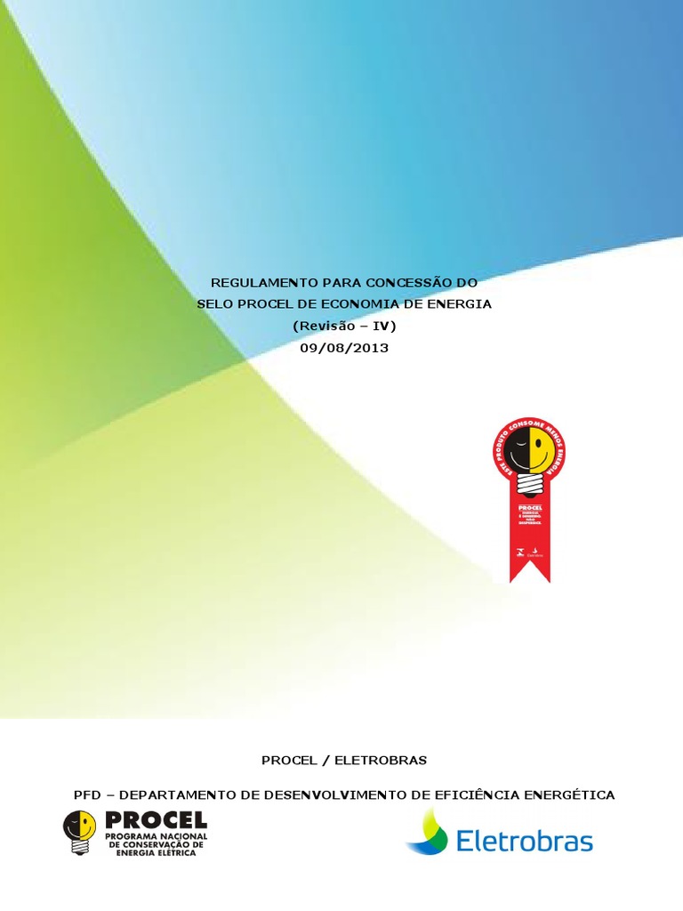 Regulamento do Selo Procel de Energia | PDF | Negócios | Tecnologia e ...