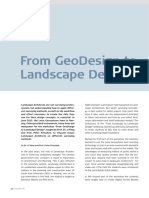 From GeoDesign To Landscape Design TRU