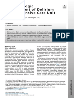 Pharmacologic Management of ICU Delirium: Haloperidol, Dexmedetomidine