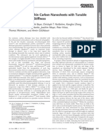 One Nanometer Thin Carbon Nanosheets With Tunable Conductivity and Stiffness