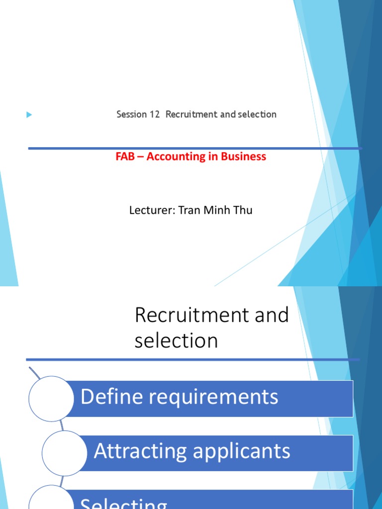 Recruitment and Selection Process Guide | PDF