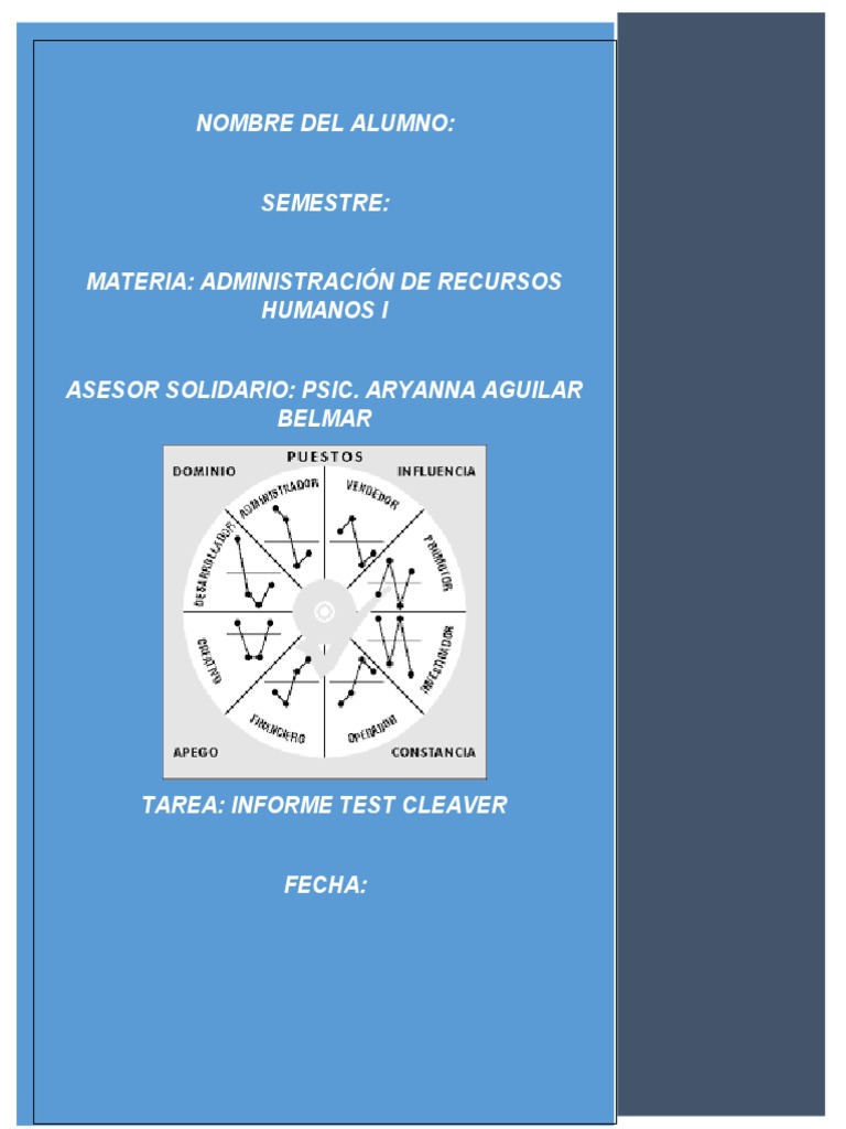 Informe de Prueba Cleaver | PDF | Creatividad | Comportamiento