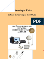 Meteorologia Física: Estação Meteorológica de Altitude