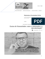 Ensino de Humanidades