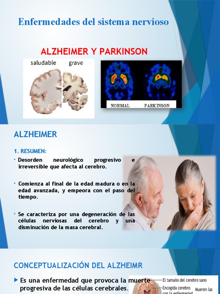 Alzheimer y Parkinson | PDF | Enfermedad de Parkinson | Enfermedad de ...