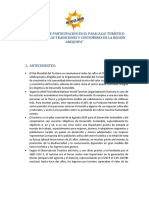 Reglamento de Participación en El Pasacalle Turístico - Ultimo