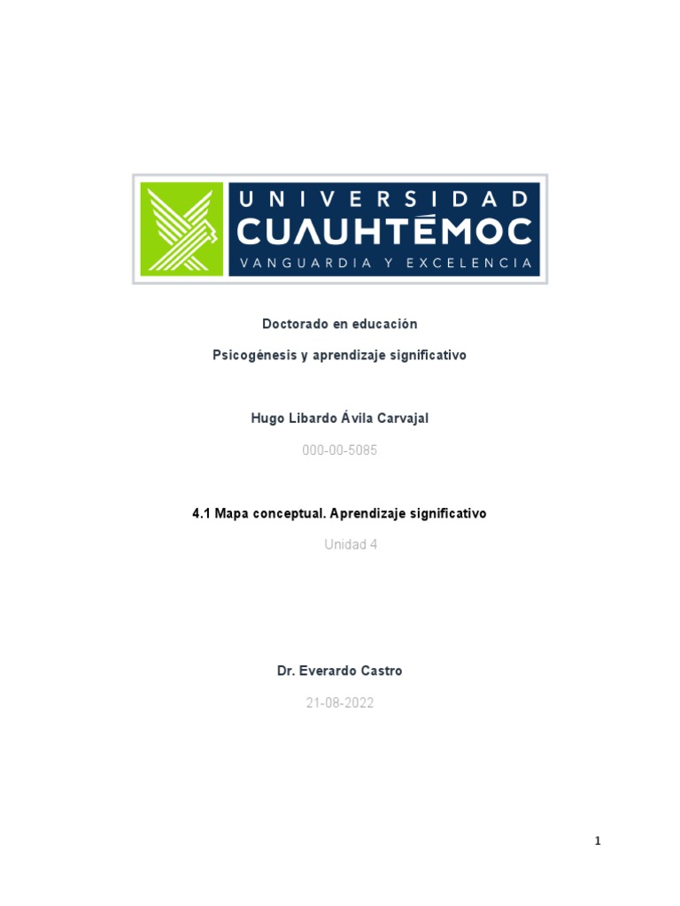 Mapa Conceptual del Aprendizaje Significativo | PDF | Aprendizaje ...