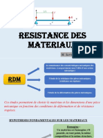 RESISTANCE DES MATERIAUX Support 1