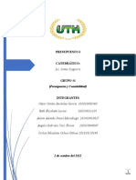 Informe de Presupuesto y Contabilidad Grupo #1