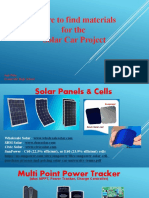 2019 Solar Car Components