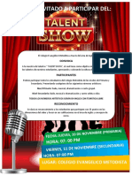 Convocatoria - Talent Show