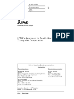 IFAD's Approach To South-South and Triangular Cooperation: For: Review