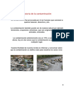 Historia de La Contaminación