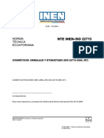 NTE INEN-ISO-22715 Cosméticos Embalaje y Etiquetado