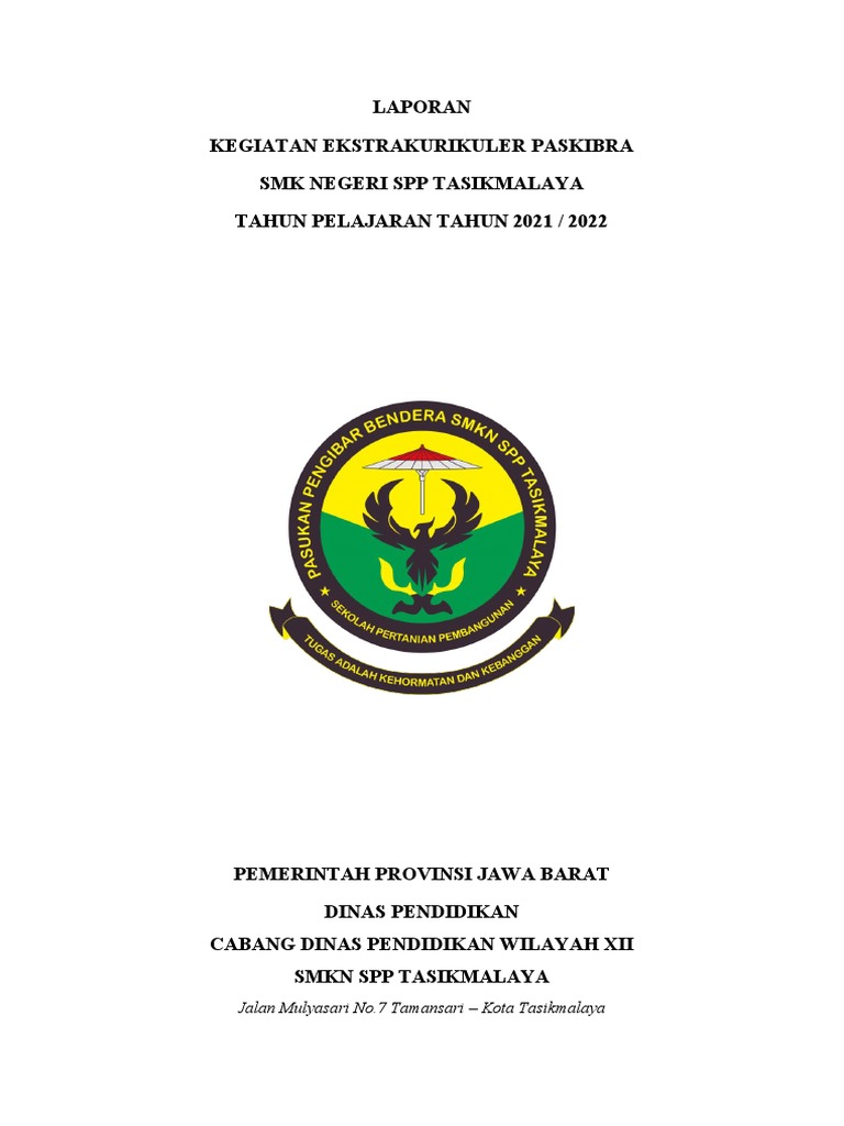 Laporan Kegiatan Paskibra SMK SPP 2022 | PDF | Karier & Perkembangan