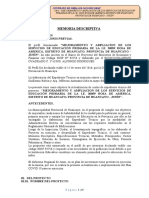 Mejora y ampliación servicios educación primaria IE 30059 Rosa América