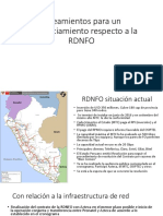Pasos para La Integración de La RDNFO y Los Proyectos Regionales