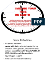 Maximizing Your Time on Earth