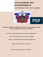 Desarrollo Cognoscitivo y Psicosocial de Los Primeros 3 Años - JCGCR