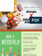 Alergia e Intolerância Alimentar