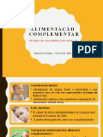 ALIMENTAÇÃO COMPLEMENTAR